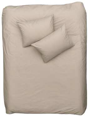 Bettwäsche Perkal in Sand präsentiert im Onlineshop von KAQTU Design AG. Duvetbezug ist von ZigZagZurich