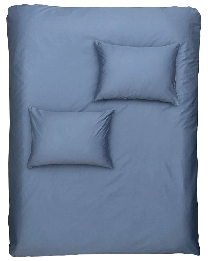 Bettwäsche Satin in Blau präsentiert im Onlineshop von KAQTU Design AG. Duvetbezug ist von ZigZagZurich