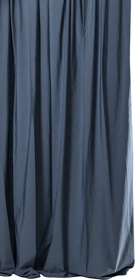 Ägyptischer Baumwollvorhang Blau in Blau präsentiert im Onlineshop von KAQTU Design AG. Vorhang ist von ZigZagZurich