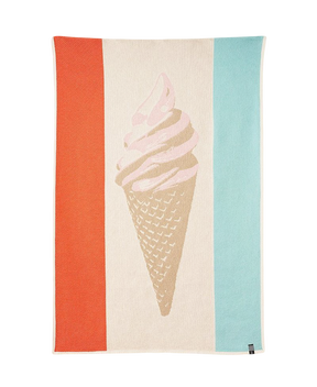 Cornetto Baumwoll-Strandtuch in Multicolor präsentiert im Onlineshop von KAQTU Design AG. Badetuch ist von ZigZagZurich