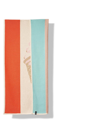 Cornetto Baumwoll-Strandtuch in Multicolor präsentiert im Onlineshop von KAQTU Design AG. Badetuch ist von ZigZagZurich