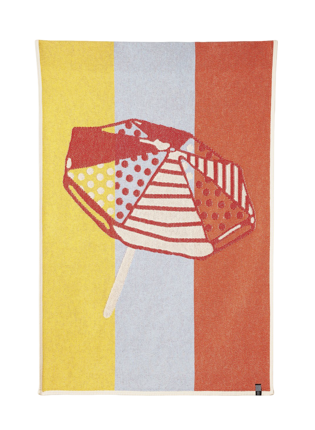 Parasol de playa Baumwoll-Strandtuch in Multicolor präsentiert im Onlineshop von KAQTU Design AG. Badetuch ist von ZigZagZurich