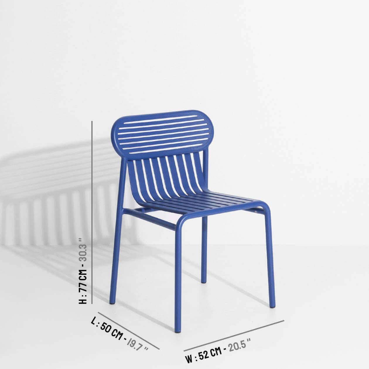 Week-End Gartenstuhl in Blue präsentiert im Onlineshop von KAQTU Design AG. Gartenstuhl ist von Petite Friture