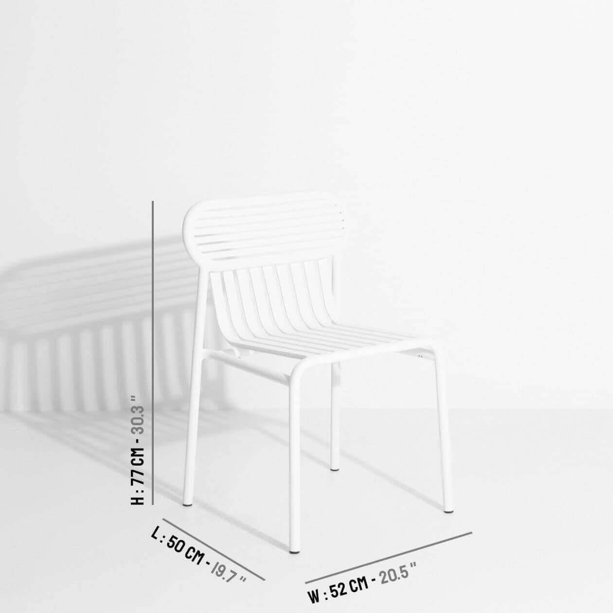 Week-End Gartenstuhl in White präsentiert im Onlineshop von KAQTU Design AG. Gartenstuhl ist von Petite Friture