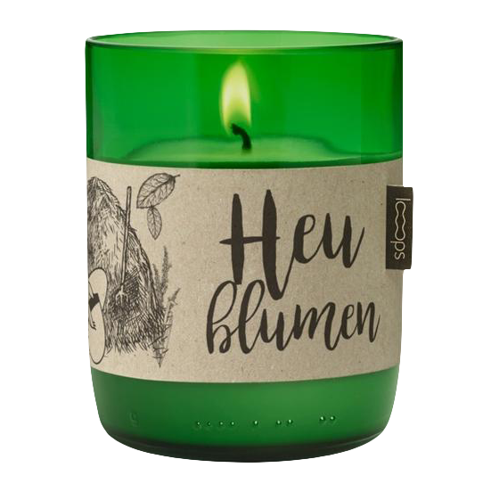Looops Natürliche Duftkerzen - Hay Flowers in Grün präsentiert im Onlineshop von KAQTU Design AG. Kerzen ist von ZigZagZurich
