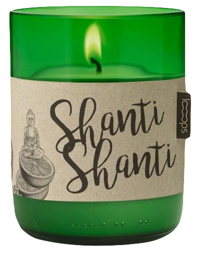 Looops Natürliche Duftkerzen - Shanti Shanti in Grün präsentiert im Onlineshop von KAQTU Design AG. Kerzen ist von ZigZagZurich