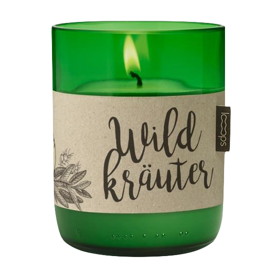 Looops Natürliche Duftkerzen - Wild Herbs in Grün präsentiert im Onlineshop von KAQTU Design AG. Kerzen ist von ZigZagZurich