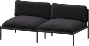 Toom Modular Sofa 2-Sitzer Konfiguration 1 in Graphite Black  präsentiert im Onlineshop von KAQTU Design AG. 2er Sofa ist von Noo.ma