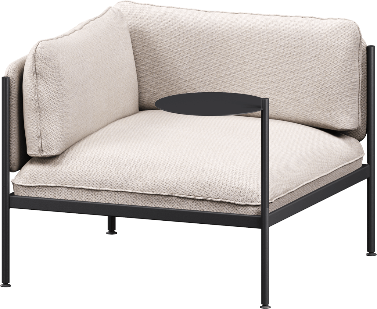 Toom Modular Eck-Sessel in Oatmilk Beige  präsentiert im Onlineshop von KAQTU Design AG. Sessel mit Armlehnen ist von Noo.ma
