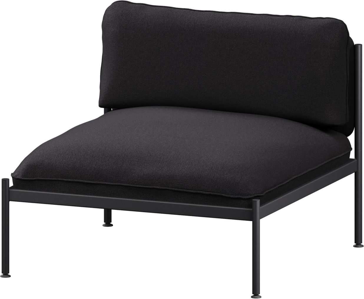 Toom Modular Stuhl in Graphite Black  präsentiert im Onlineshop von KAQTU Design AG. Sessel ist von Noo.ma