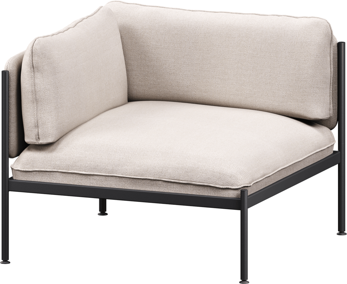 Toom Modular Eck-Sessel in Oatmilk Beige  präsentiert im Onlineshop von KAQTU Design AG. Sessel mit Armlehnen ist von Noo.ma