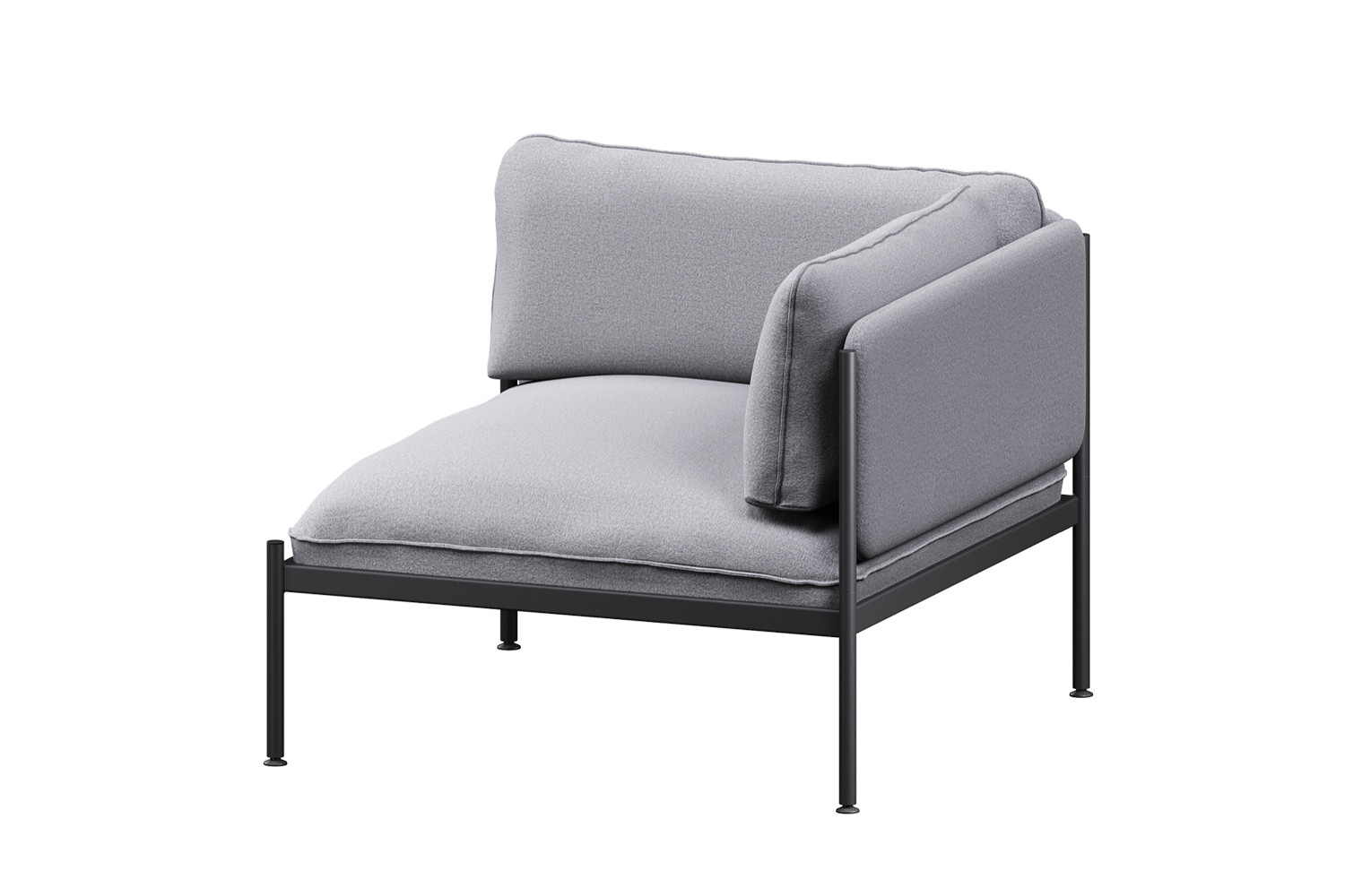Toom Modular Eck-Sessel in Pale Grey  präsentiert im Onlineshop von KAQTU Design AG. Sessel mit Armlehnen ist von Noo.ma