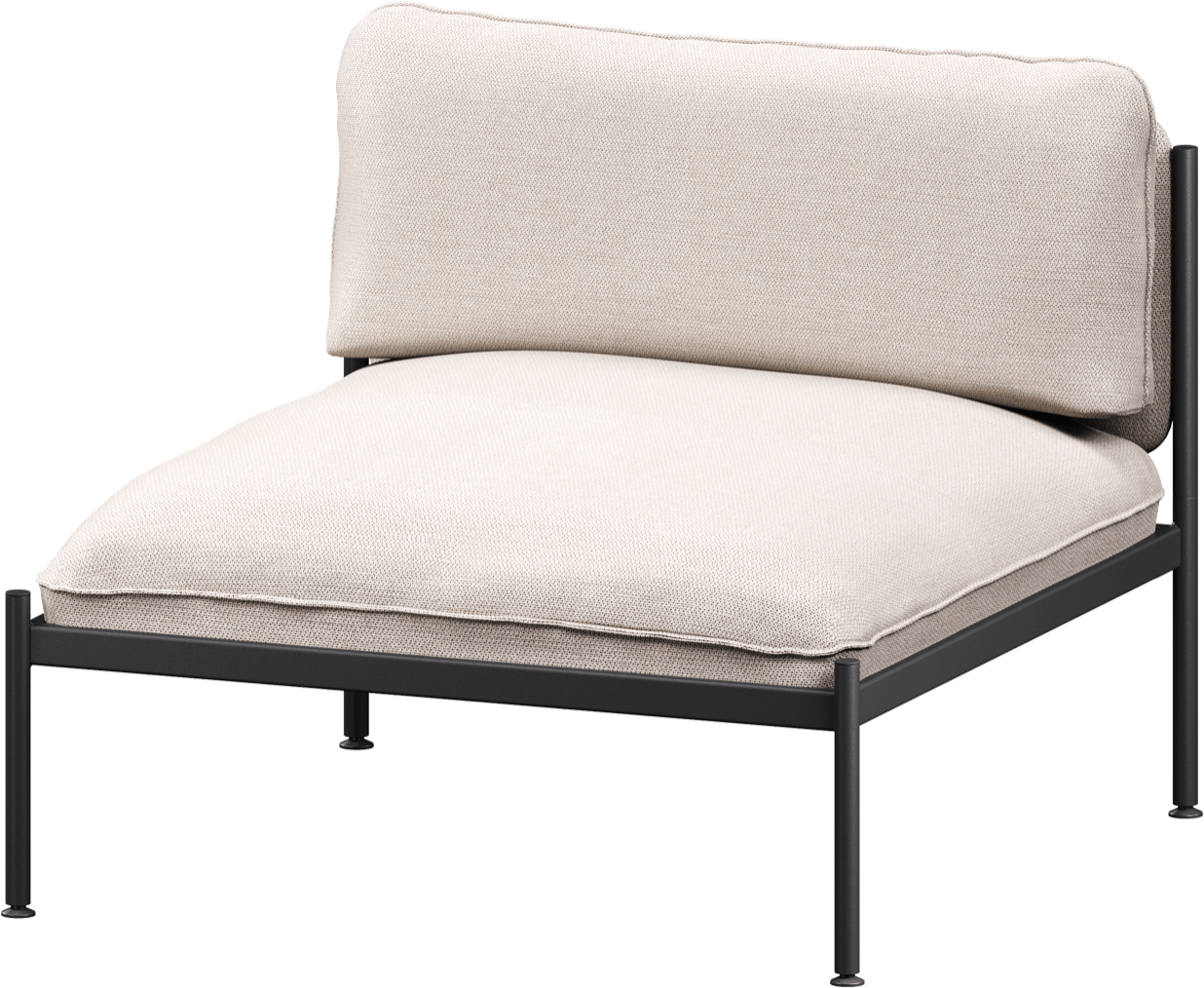 Toom Modular Stuhl in Oatmilk Beige  präsentiert im Onlineshop von KAQTU Design AG. Sessel ist von Noo.ma