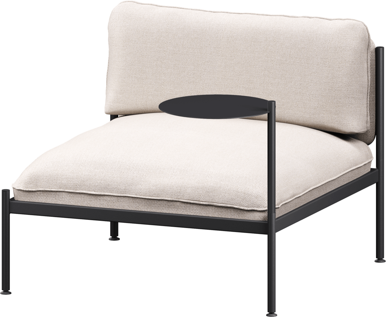 Toom Modular Stuhl in Oatmilk Beige  präsentiert im Onlineshop von KAQTU Design AG. Sessel ist von Noo.ma