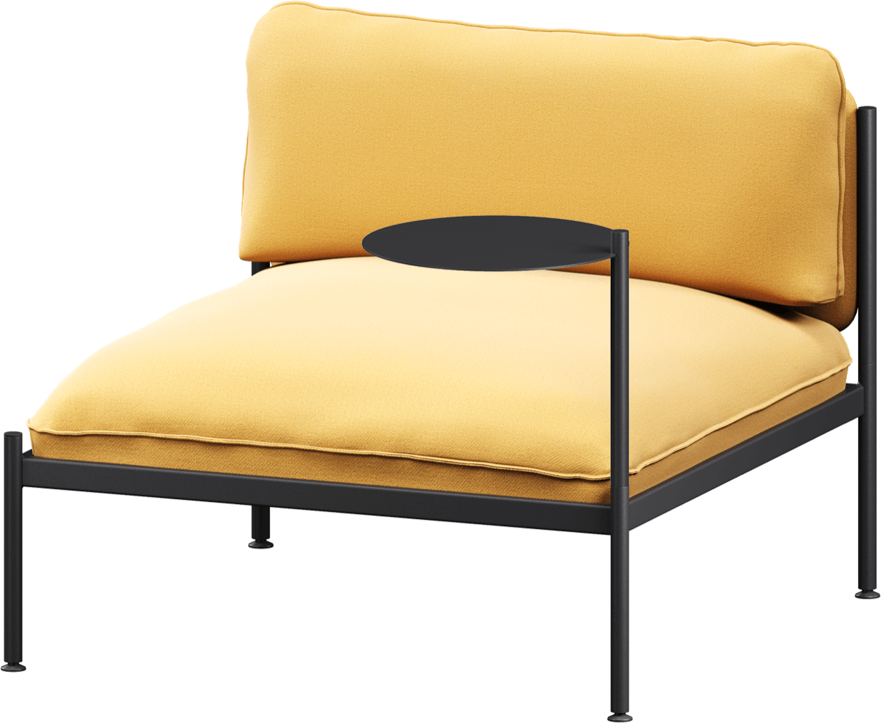 Toom Modular Stuhl in Yellow Ochre präsentiert im Onlineshop von KAQTU Design AG. Sessel ist von Noo.ma