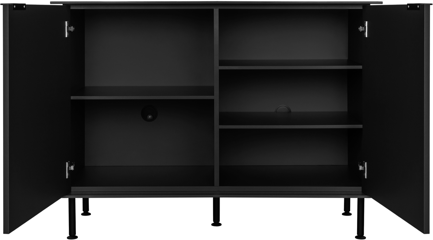 Suumo Sideboard in Vulcano Black präsentiert im Onlineshop von KAQTU Design AG. Sideboard ist von Noo.ma