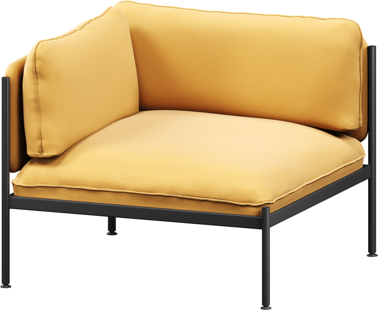 Toom Modular Eck-Sessel in Yellow Ochre präsentiert im Onlineshop von KAQTU Design AG. Sessel mit Armlehnen ist von Noo.ma