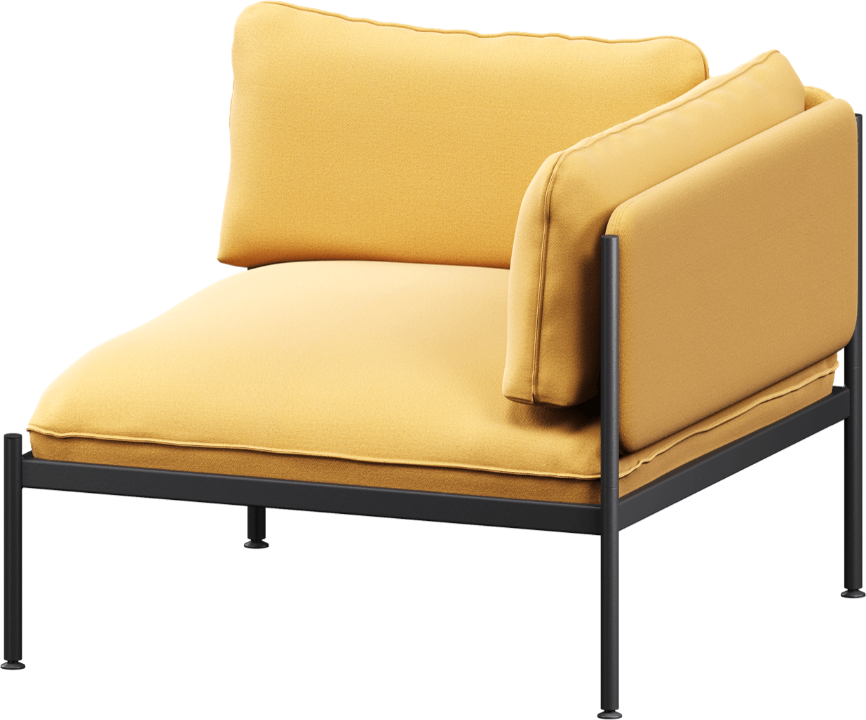 Toom Modular Eck-Sessel in Yellow Ochre präsentiert im Onlineshop von KAQTU Design AG. Sessel mit Armlehnen ist von Noo.ma