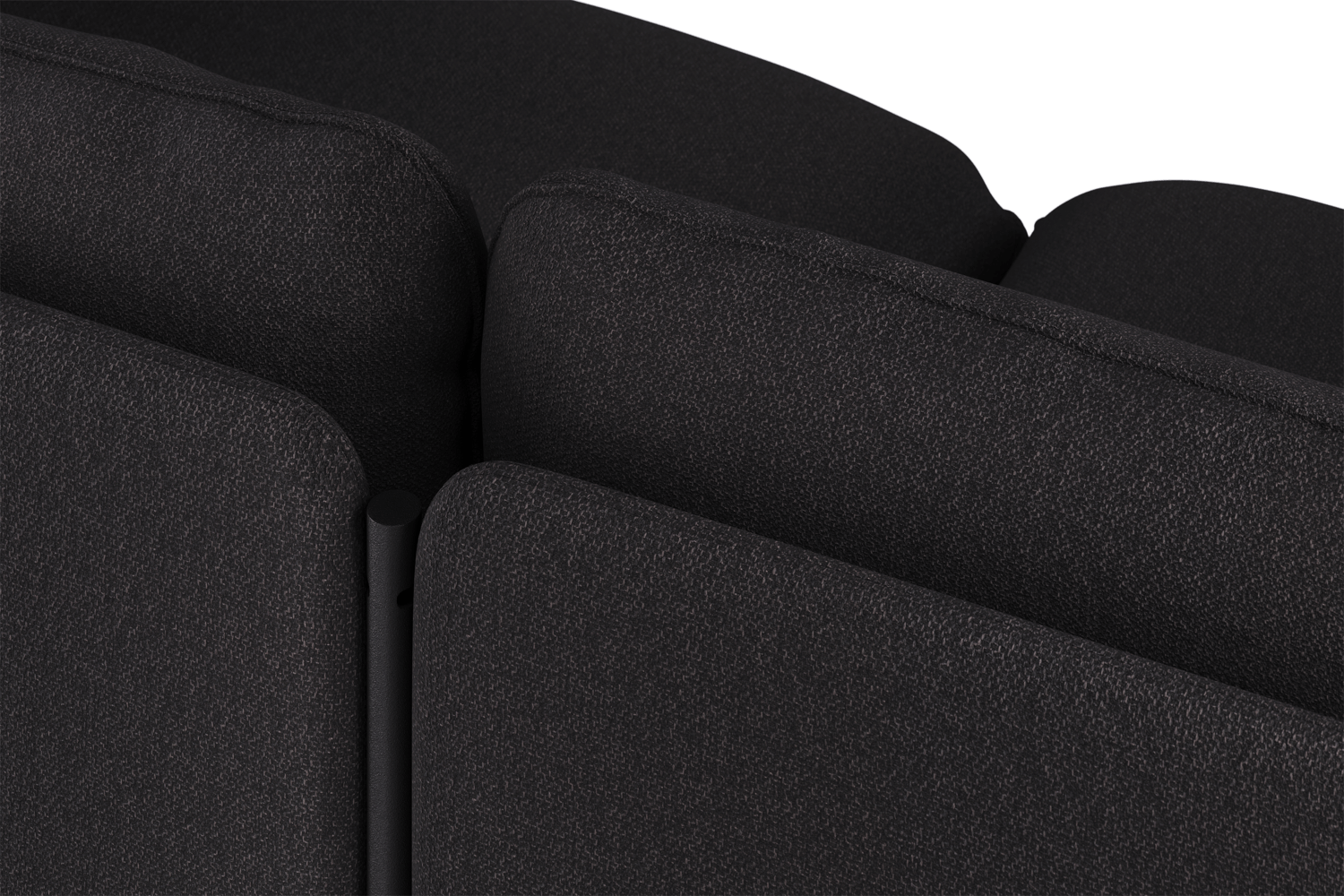 Toom Modular Sofa 3-Sitzer Konfiguration 2 in Graphite Black  präsentiert im Onlineshop von KAQTU Design AG. 3er Sofa ist von Noo.ma