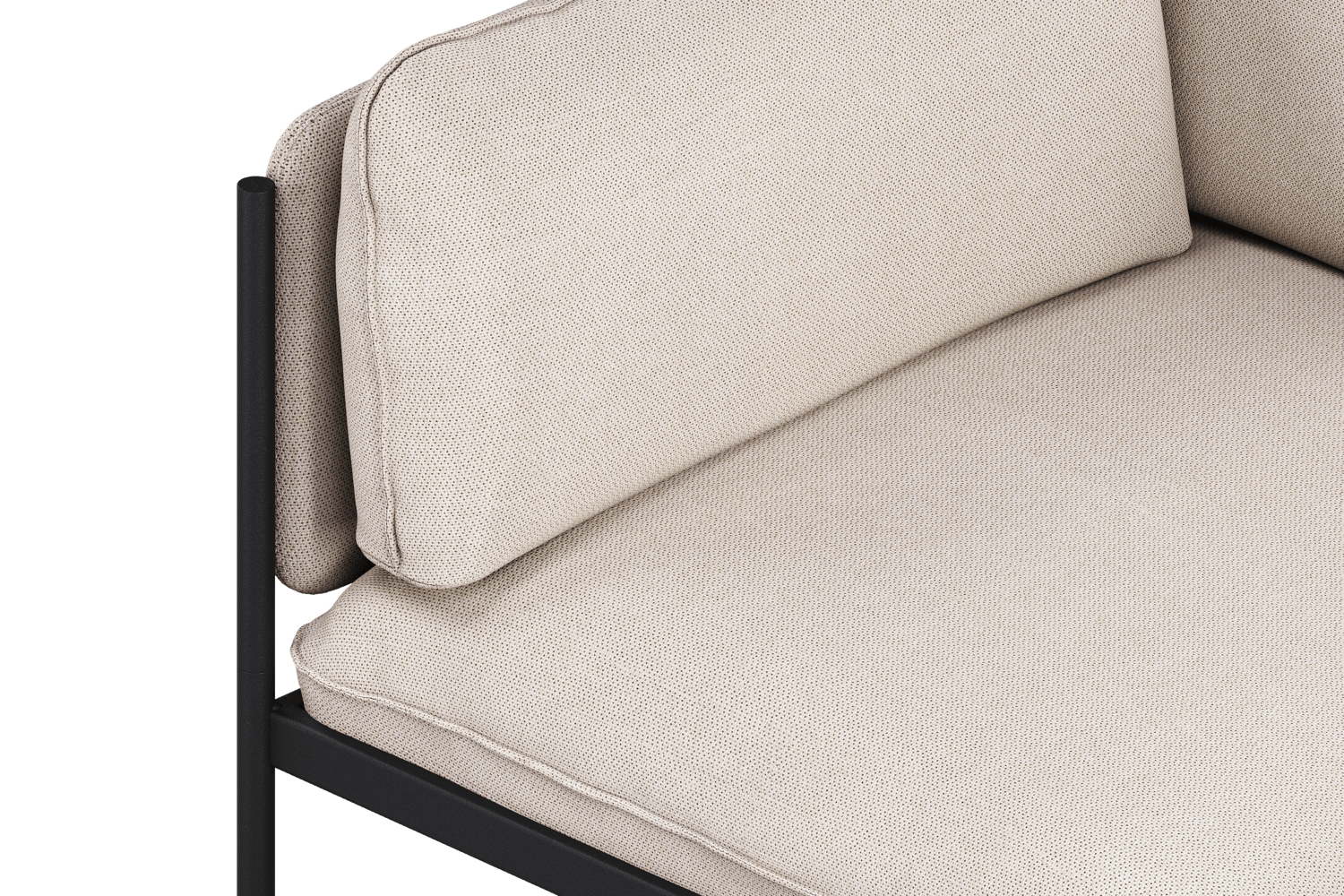 Toom Modular Sofa 4-Sitzer Konfiguration 1b in Oatmilk Beige  präsentiert im Onlineshop von KAQTU Design AG. Ecksofa links ist von Noo.ma