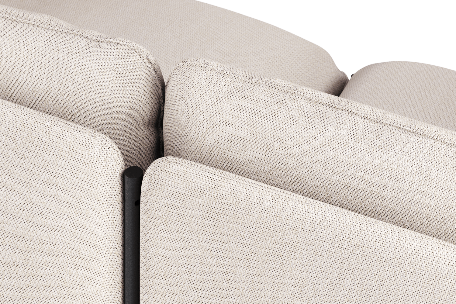 Toom Modular Sofa 4-Sitzer Konfiguration 1b in Oatmilk Beige  präsentiert im Onlineshop von KAQTU Design AG. Ecksofa links ist von Noo.ma