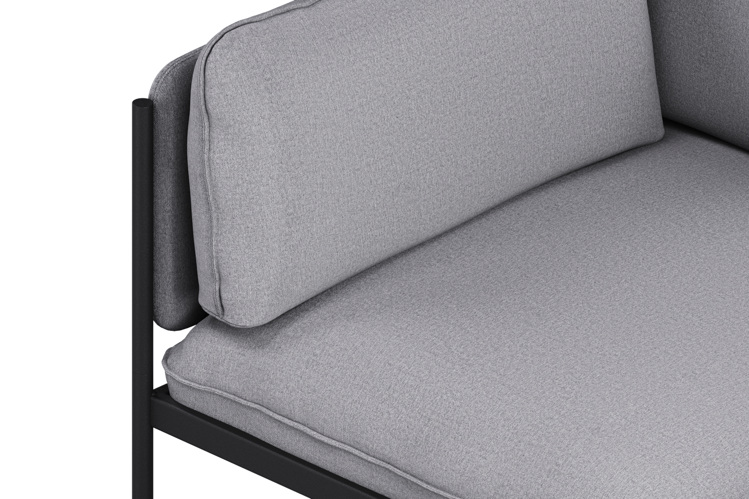 Toom Modular Sofa 4-Sitzer Konfiguration 1b in Pale Grey  präsentiert im Onlineshop von KAQTU Design AG. Ecksofa links ist von Noo.ma