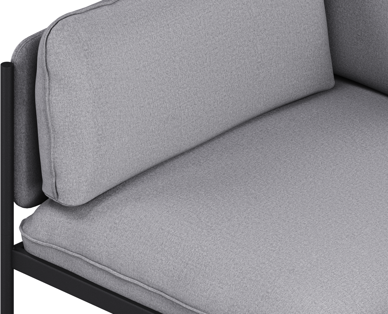 Toom Modular Sofa 3-Sitzer Konfiguration 2 in Pale Grey  präsentiert im Onlineshop von KAQTU Design AG. 3er Sofa ist von Noo.ma