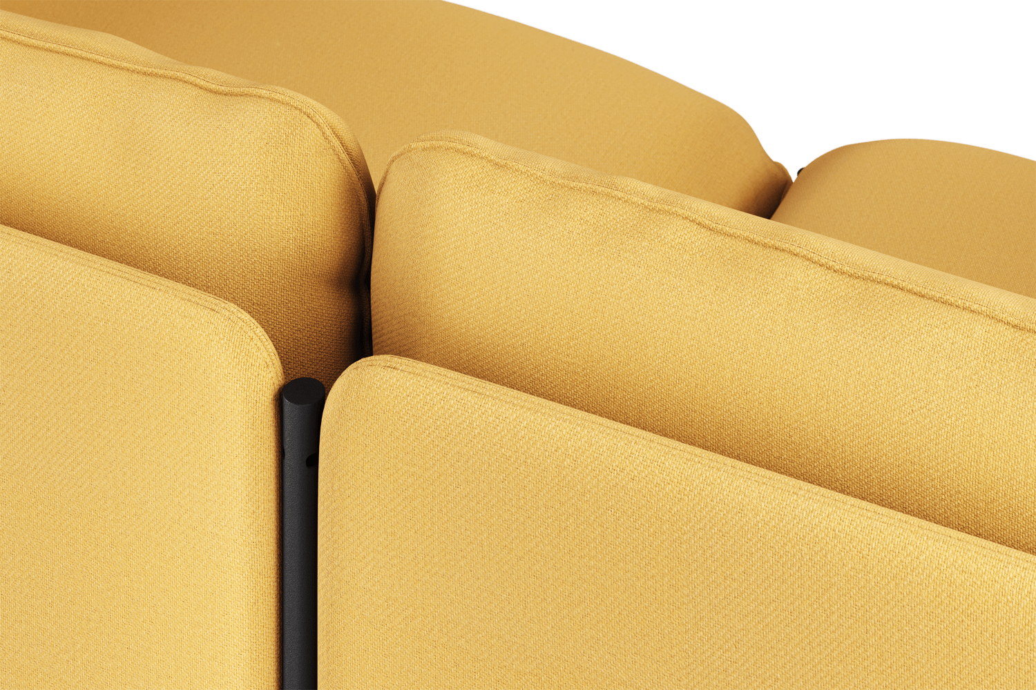 Toom Modular Sofa 4-Sitzer Konfiguration 1a in Yellow Ochre präsentiert im Onlineshop von KAQTU Design AG. 4er Sofa ist von Noo.ma