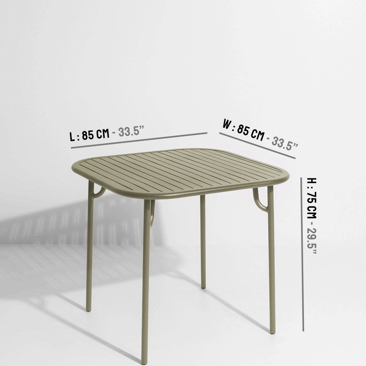 Week-End Tisch Small in Jade Green präsentiert im Onlineshop von KAQTU Design AG. Gartentisch ist von Petite Friture