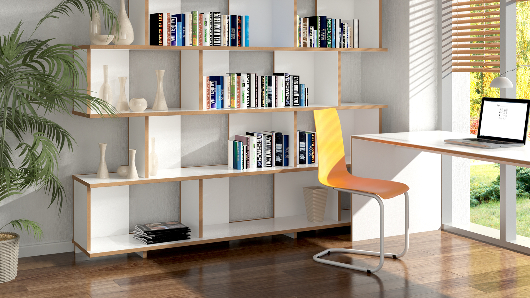 Tojo-stuhl in orange präsentiert im Onlineshop von KAQTU Design AG. Freischwinger ist von Tojo