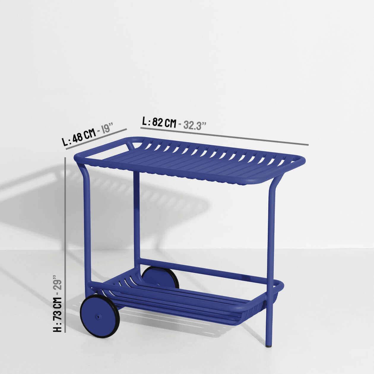 Week-End Trolley in Blue präsentiert im Onlineshop von KAQTU Design AG. Beistelltisch Outdoor ist von Petite Friture